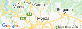 Carate Brianza map